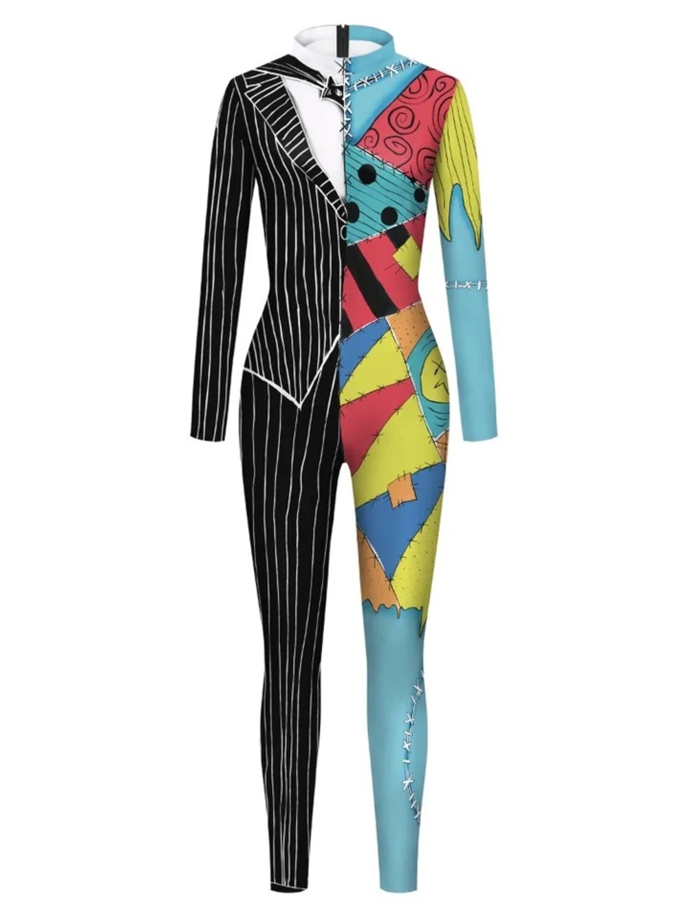 The Nightmare Before Christmas
Cosplay Sally & Jack  jumpsuit costume